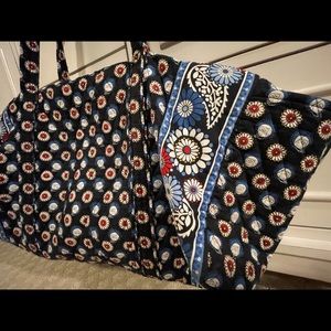 Vera Bradley Retired Night Owl Print Duffle Bag